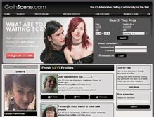 Tablet Screenshot of gothscene.com